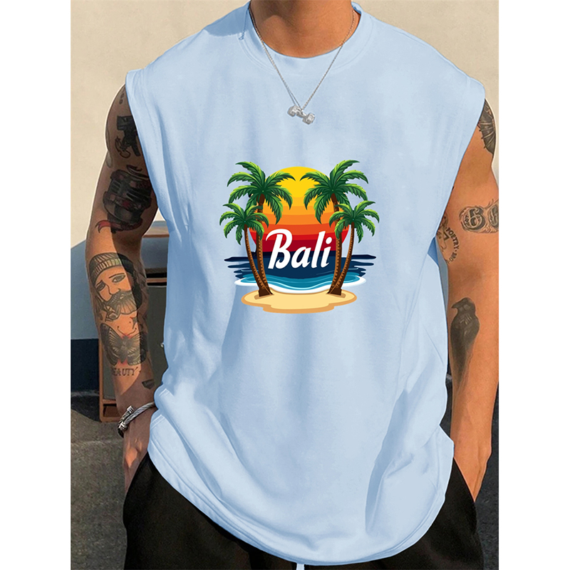 3D Printing Bali - Summer Bali Pattern Men's Tank Top