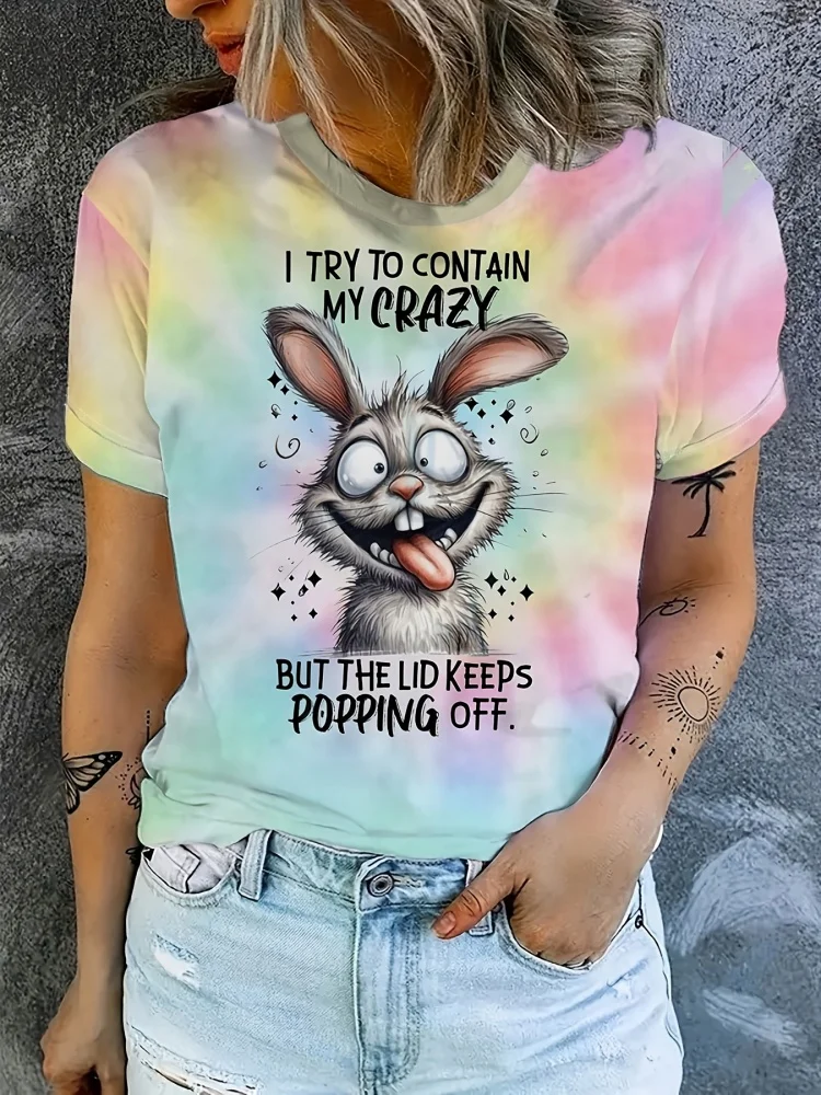 3D Printing Rabbit - Fashion 3d Printed Rabbit T Shirt