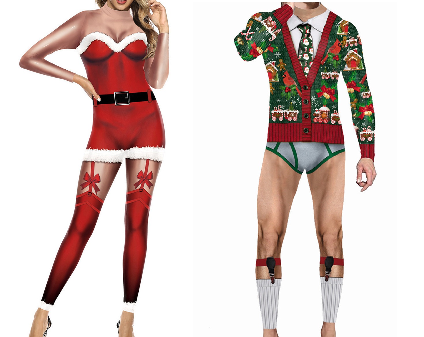 3D Printing Xmas - Women Men Ugly Christmas Costume Novelty