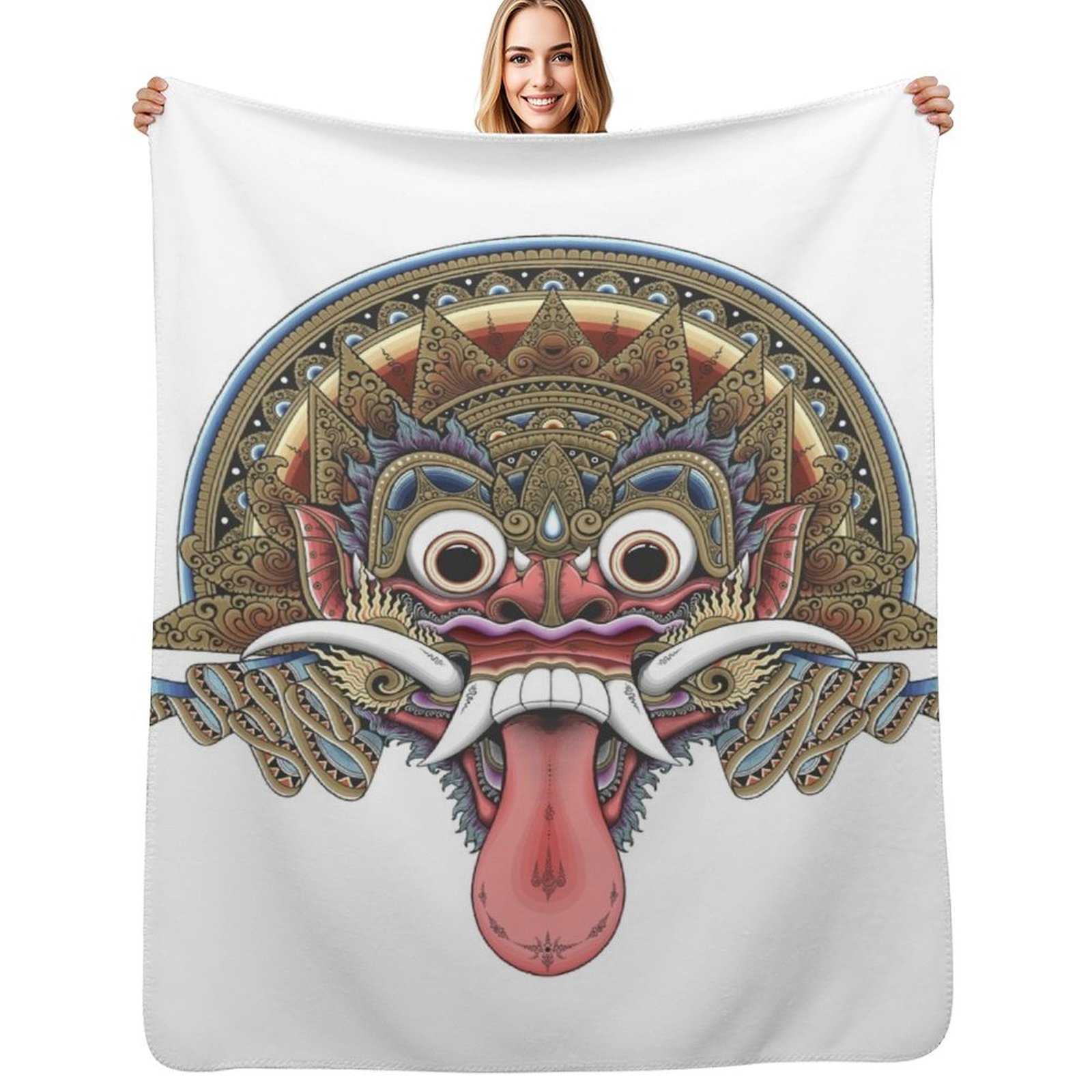 3D Printing Bali - Bali Boma Throw Blanket Machine Washable