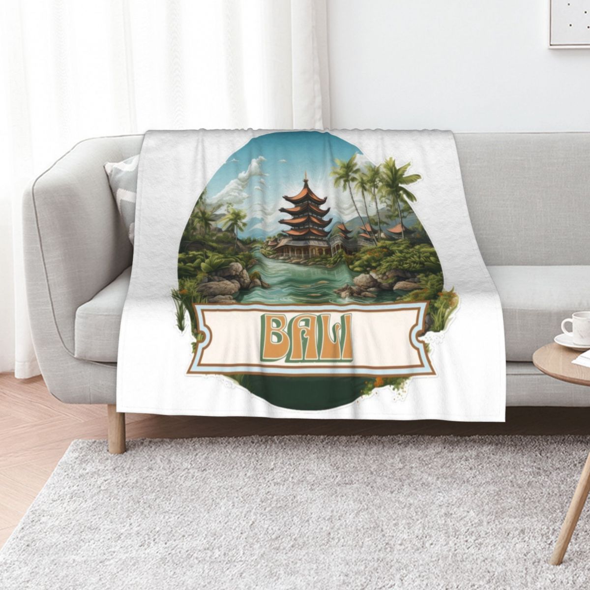 3D Printing Bali - Bali Indonesia Throw Blanket Warm Comfortable