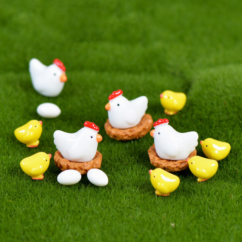 3D Printing Egg - Chick Chicken Egg Nest Figurine Cartoon