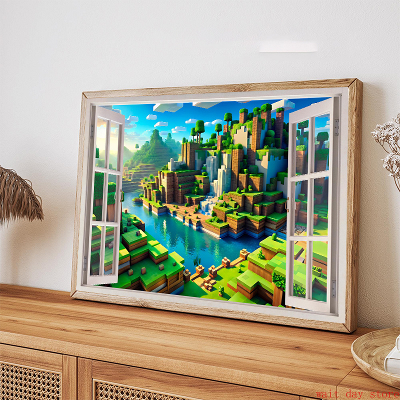 3D Printing Videos - Block Pixel Video Game Landscape 3D