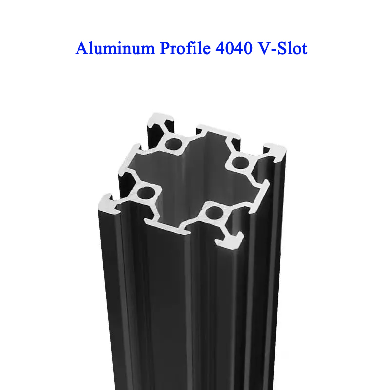 V Slot Aluminum Extrusion - 1PCS 4040 V-slot 4040V Black Anodic