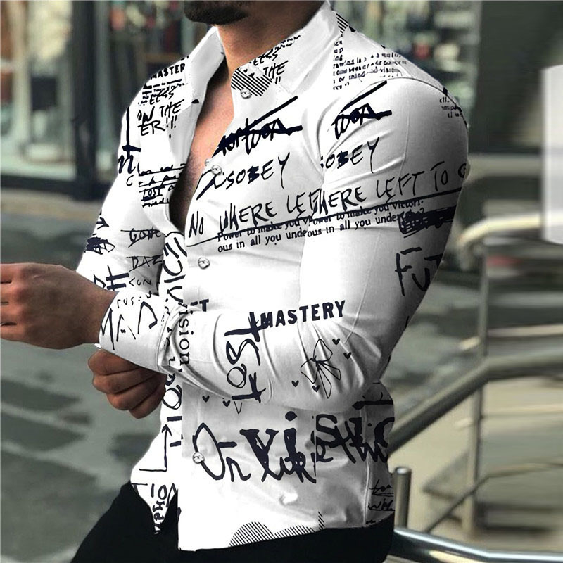 3D Printing Designing - Men's Long-sleeve Shirt with 3D Printed