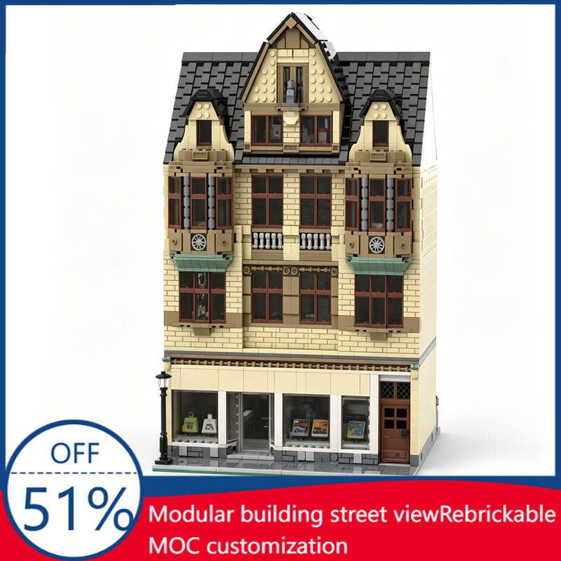 3D Printing Abs - 4418 Pcs Modular Town House Print