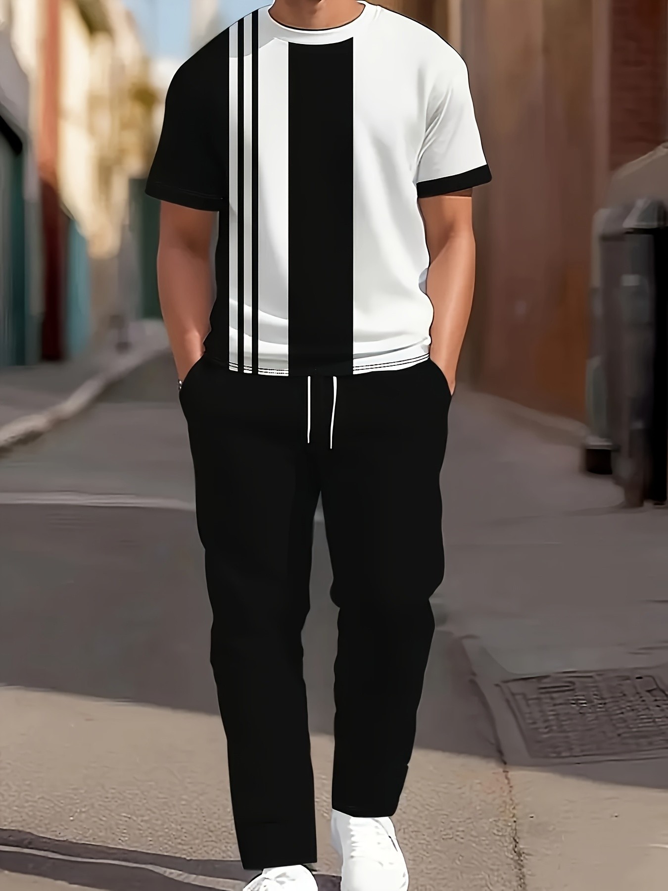 3D Printing Custom - 2026 Summer New Men's Short-Sleeved Long