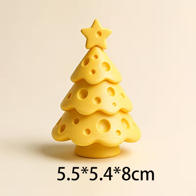 Cute 3D Printed Cheese Shaped  - đánh giá và giá 3D Printing Xmas