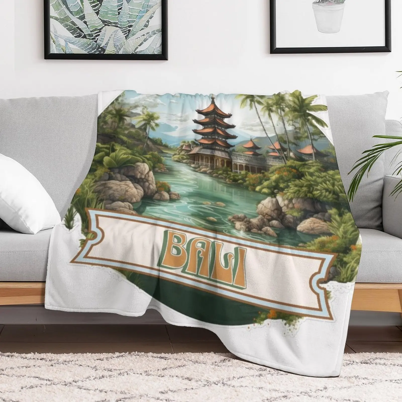 Bali Indonesia Throw Blanket V - đánh giá và giá 3D Printing Bali
