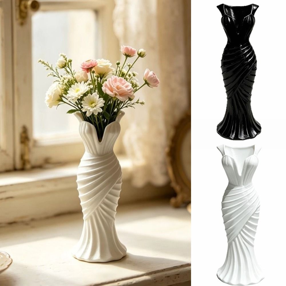 Gown-Shaped 3D Printed Flower  - đánh giá và giá 3D Printing Vase