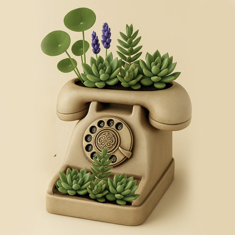 3D Vintage Rotary Telephone Su - đánh giá và giá 3D Printing Vase