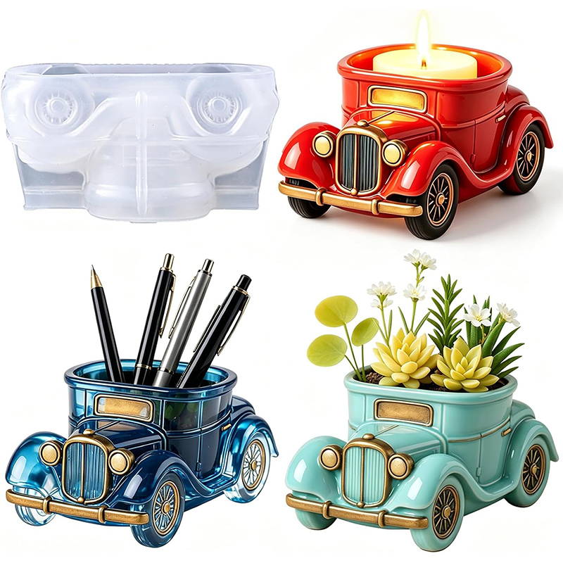 3D Vintage Bus Car Succulent P - đánh giá và giá 3D Printing Vase