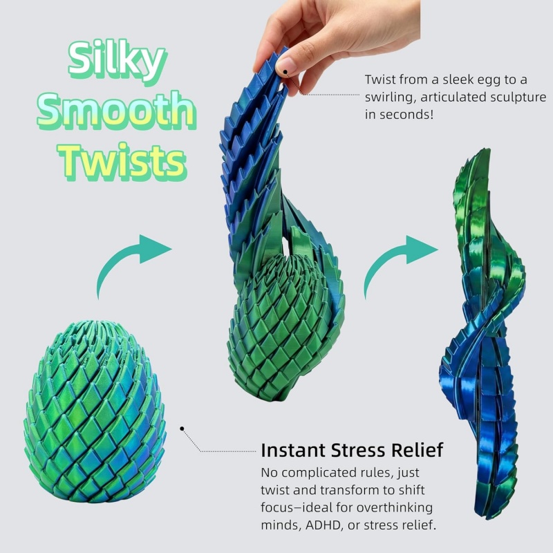 3D Printed Fidget Toy, Twisty  - đánh giá và giá 3D Printing Egg