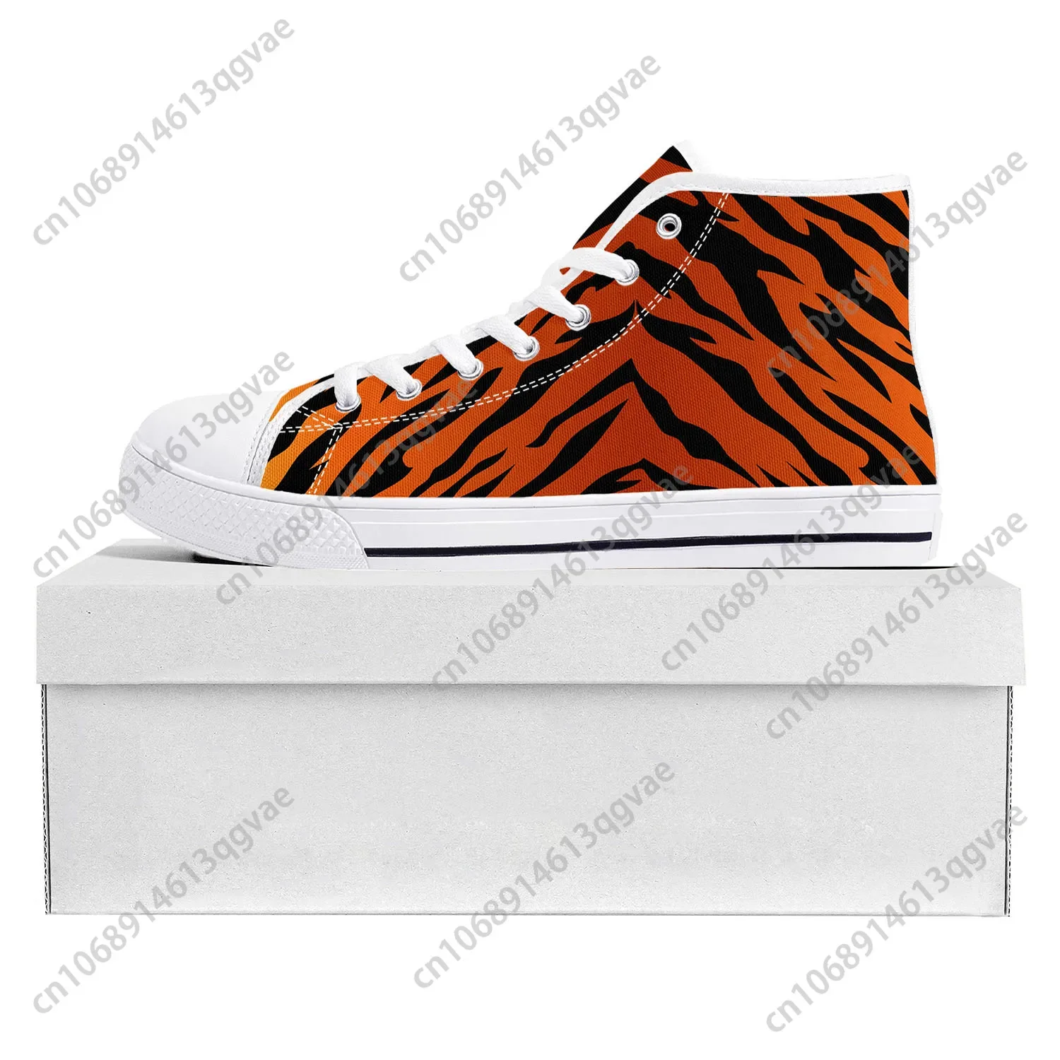 Tiger Stripe 3D Print High Top - đánh giá và giá 3D Printing Custom