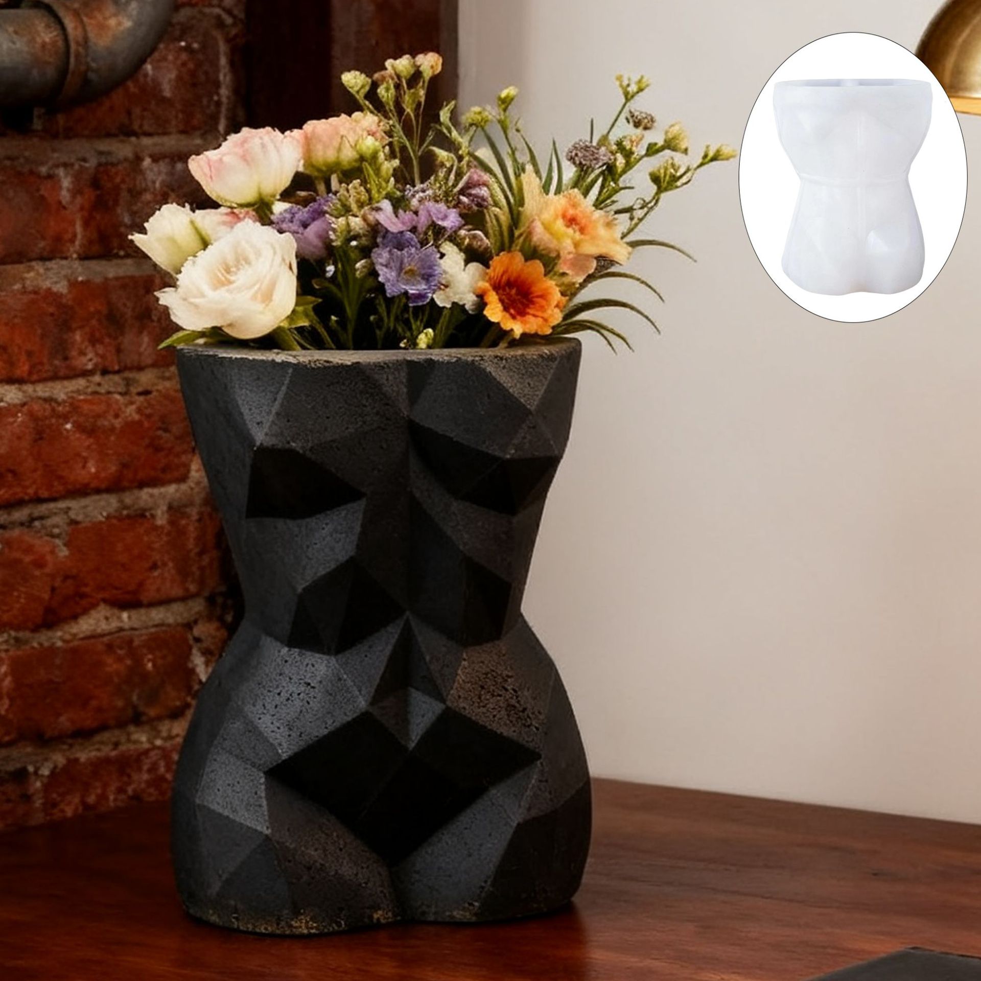 3D Geometric Female Body Flowe - đánh giá và giá 3D Printing Vase