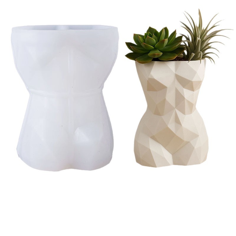3D Geometric Female Body Flowe - đánh giá và giá 3D Printing Vase