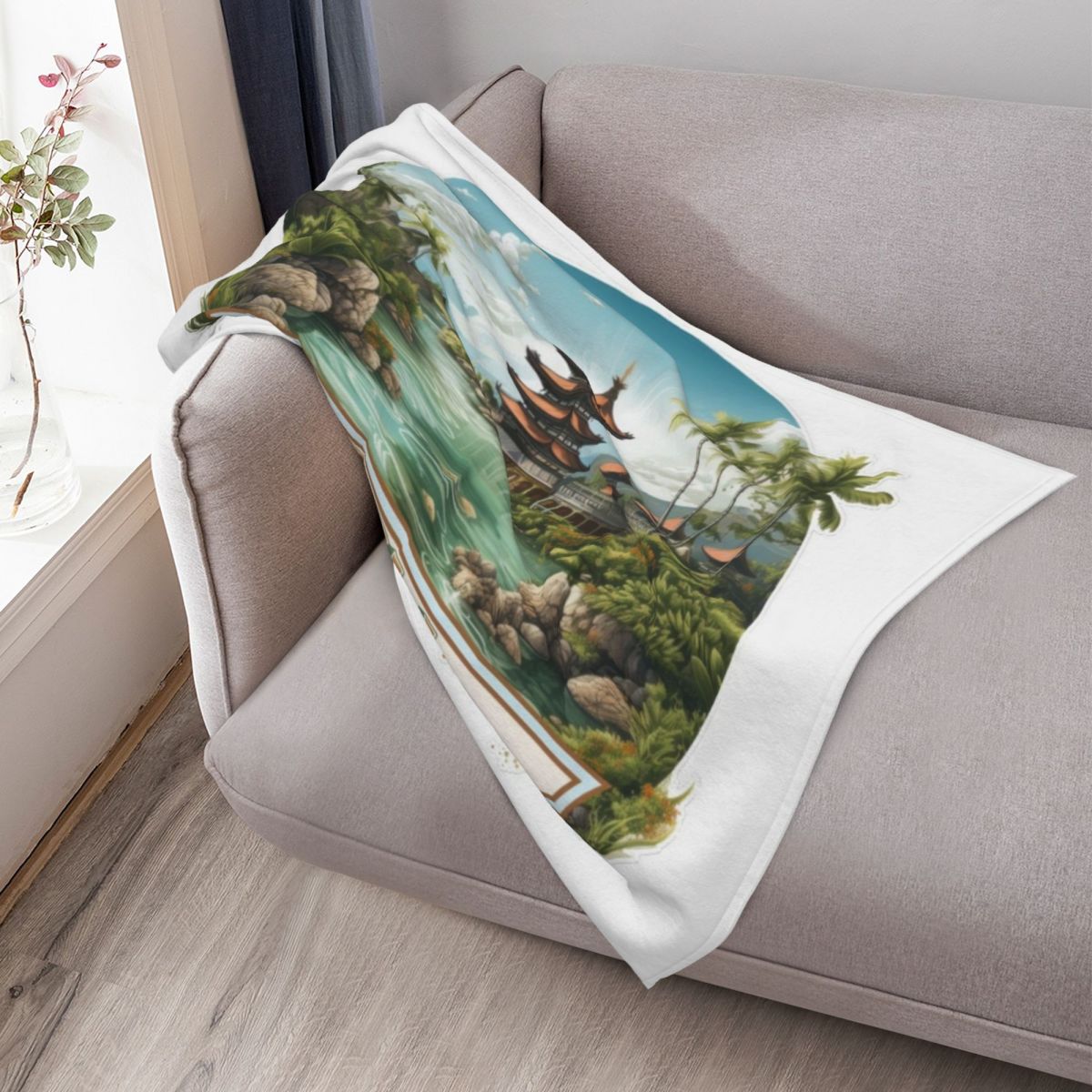 Bali Indonesia Throw Blanket W - đánh giá và giá 3D Printing Bali