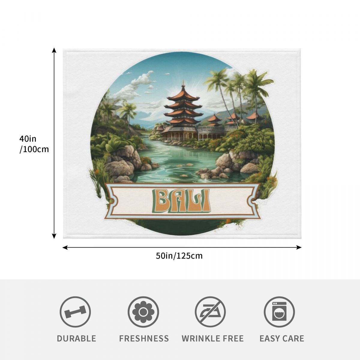 Bali Indonesia Throw Blanket W - đánh giá và giá 3D Printing Bali