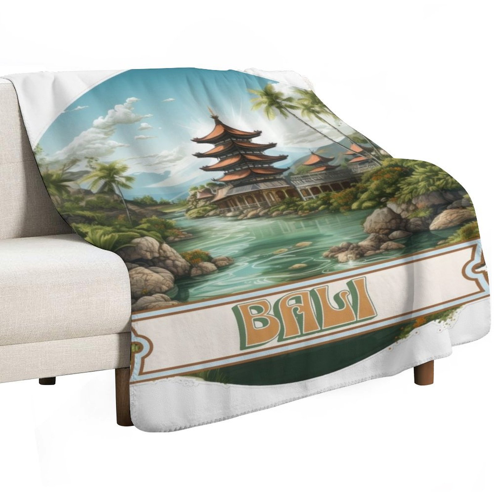 Bali Indonesia Throw Blanket F - đánh giá và giá 3D Printing Bali