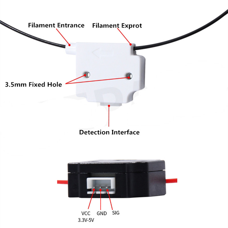 KUFAN 3D Printer Filament Brea - đánh giá và giá Filament Runout Sensor
